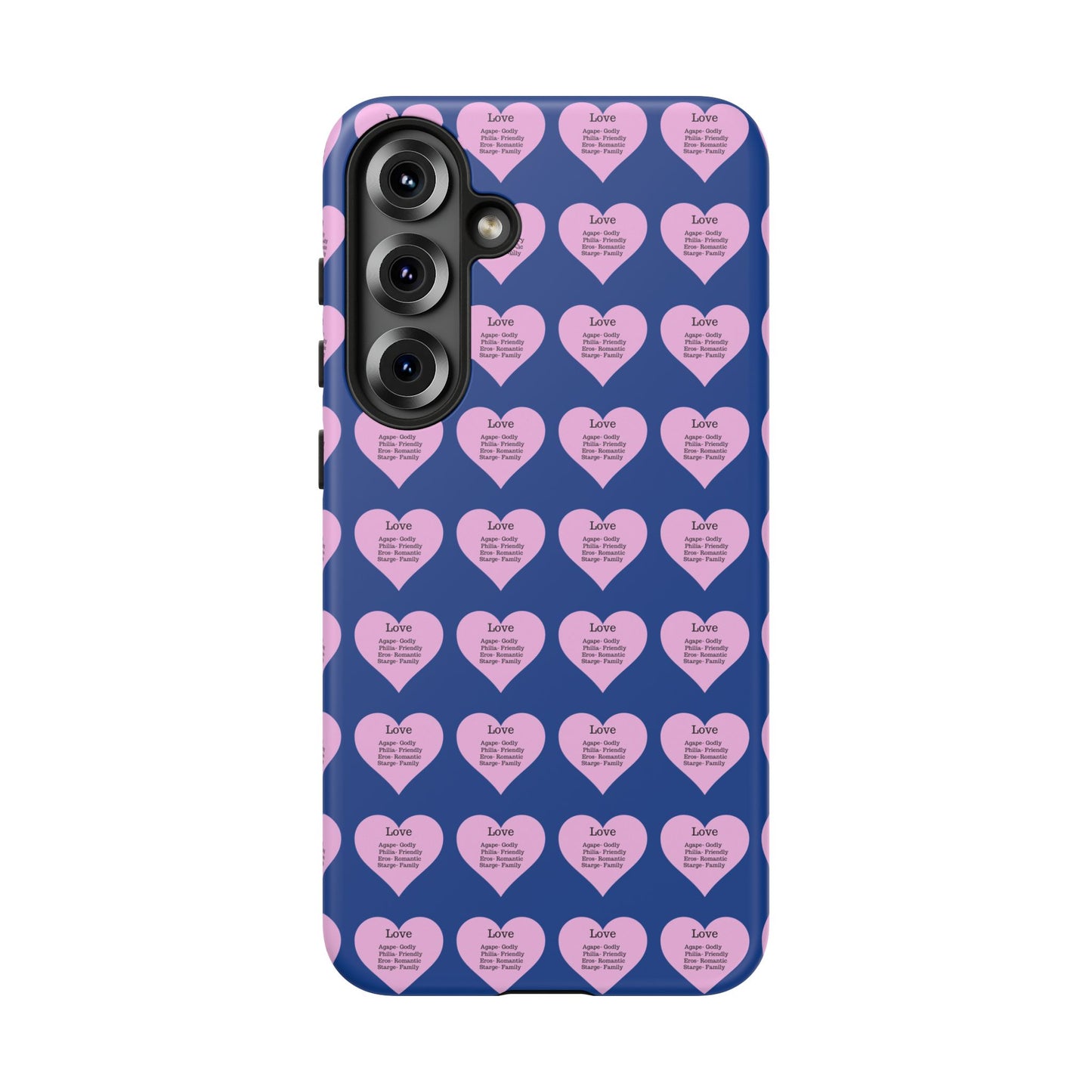 Hearts-A-Flutter Phone Case (Samsung)(Dark blue)