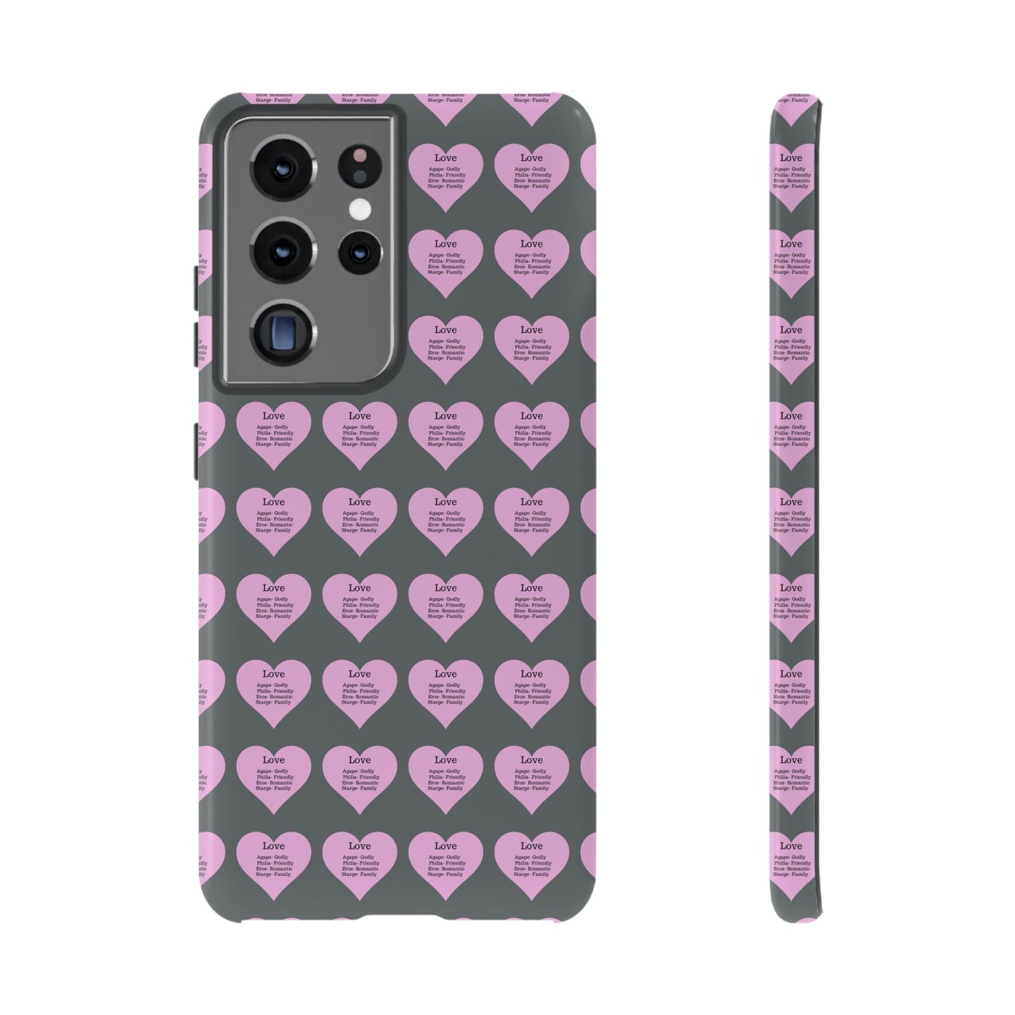 Hearts-A-Flutter Phone Case (Samsung)(Dark grey)