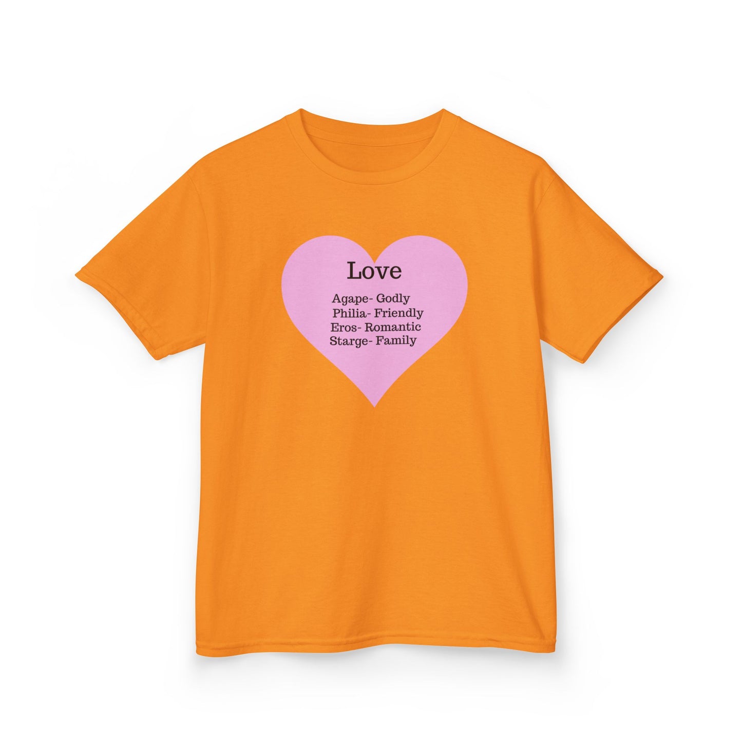 The Meaning of Love Kids T-Shirt | Heart Graphic Tee