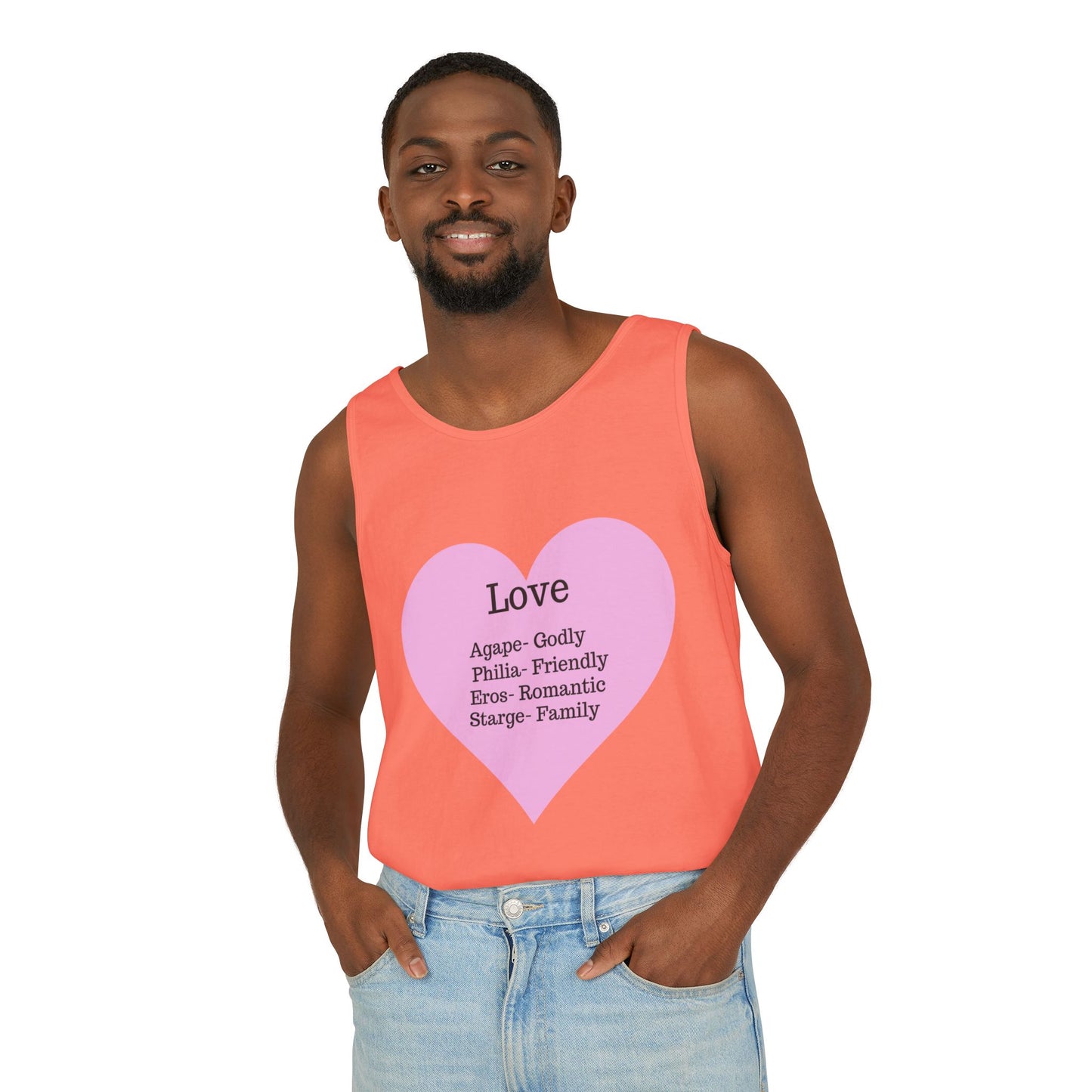 Unisex "Love" Definitions Garment-Dyed Tank Top