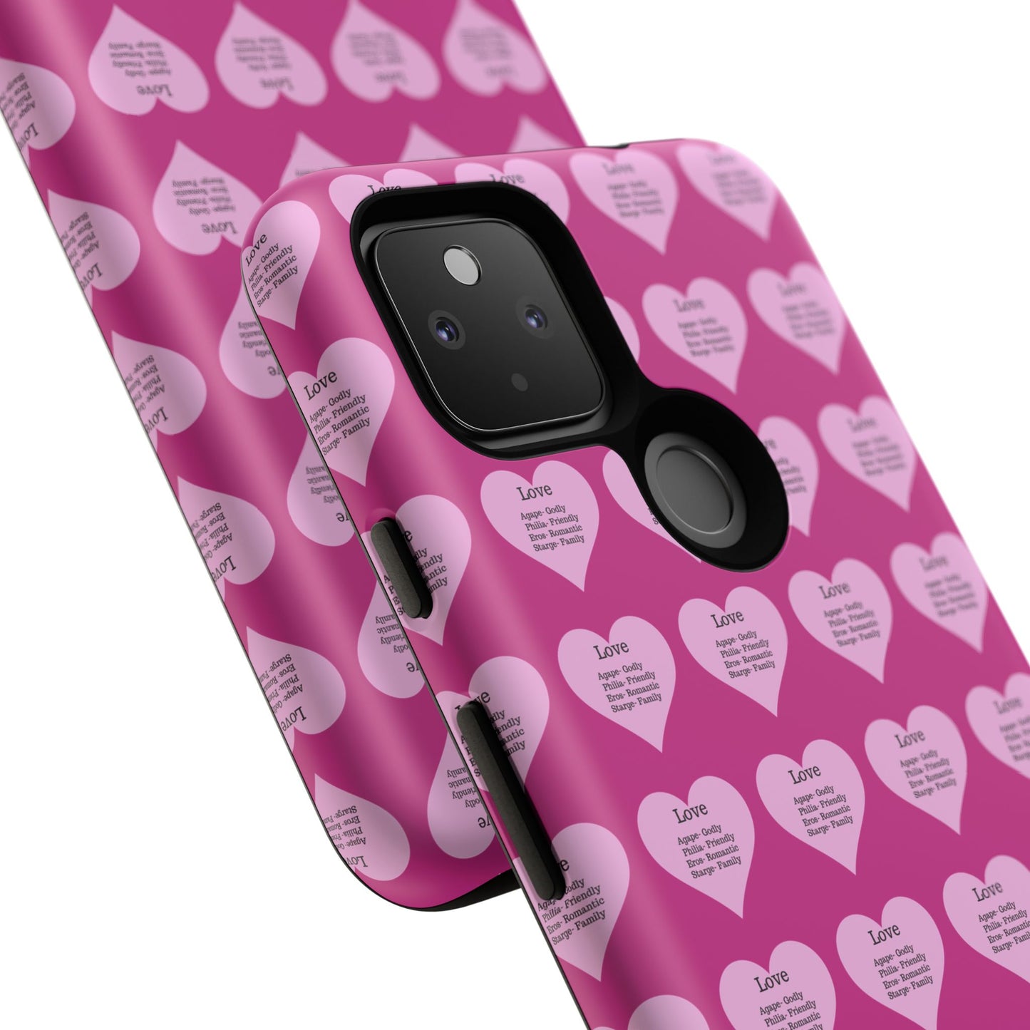Hearts-A-Flutter Phone Case (iPhone, Google Pixel)(Pink)