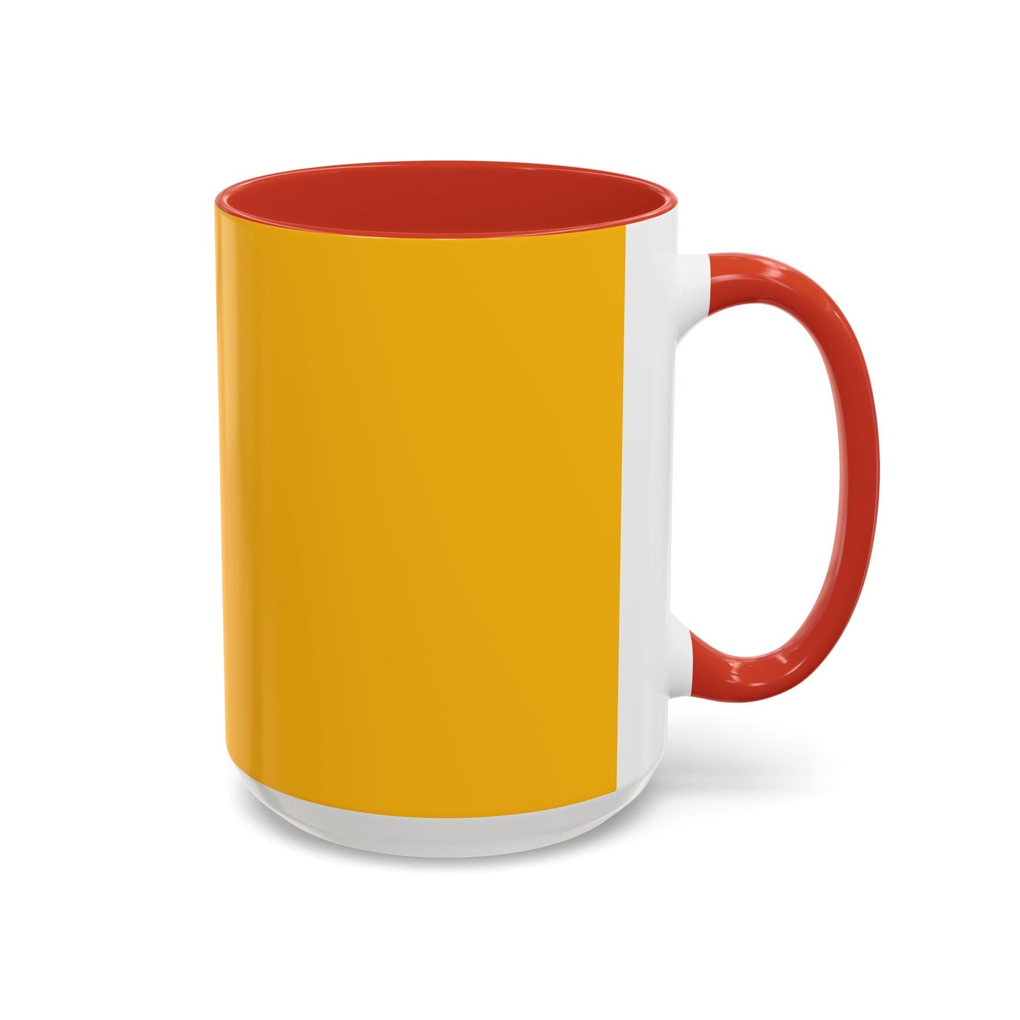 Charming Heart Accent Coffee Mug (Yellow)