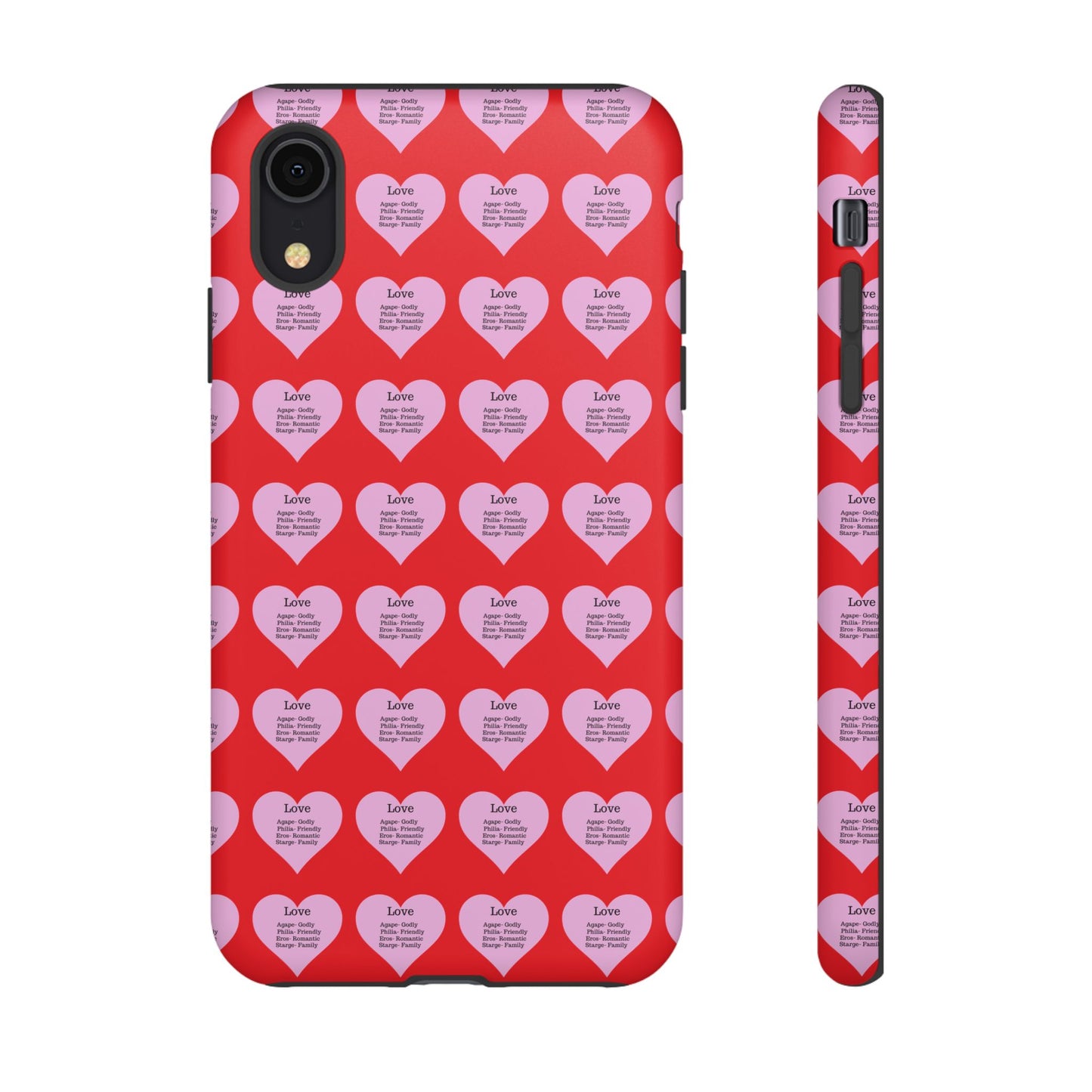 Hearts-A-Flutter Phone Case (iPhone, Google Pixel)(Red)