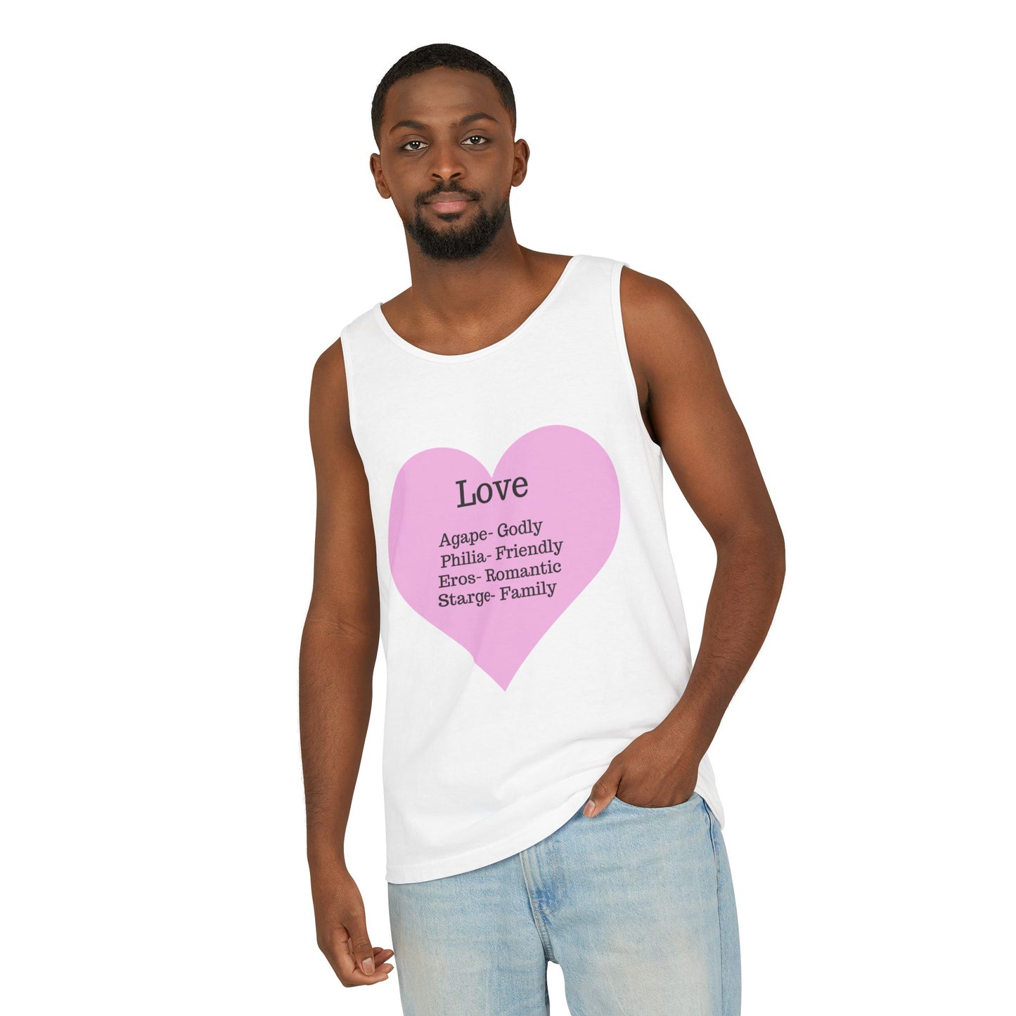 Unisex "Love" Definitions Garment-Dyed Tank Top