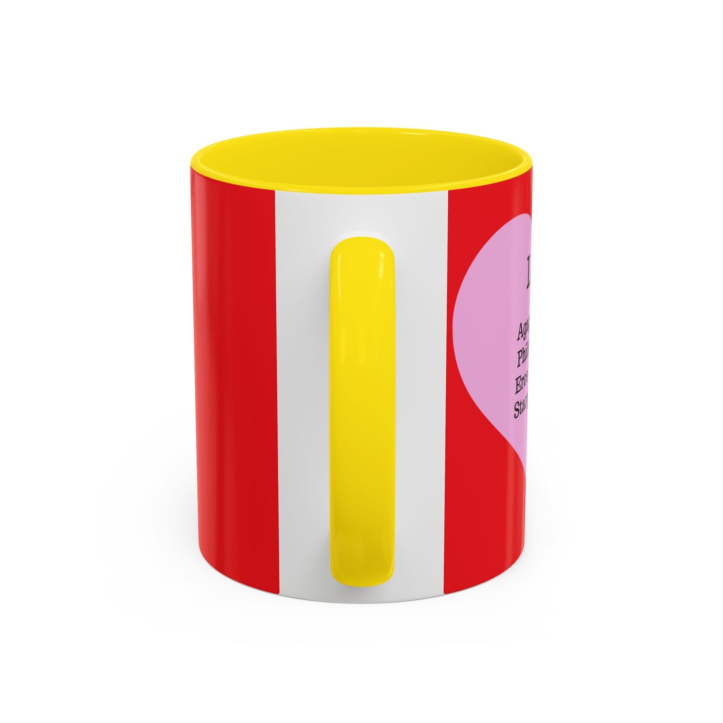 Charming Heart Accent Coffee Mug (Red)