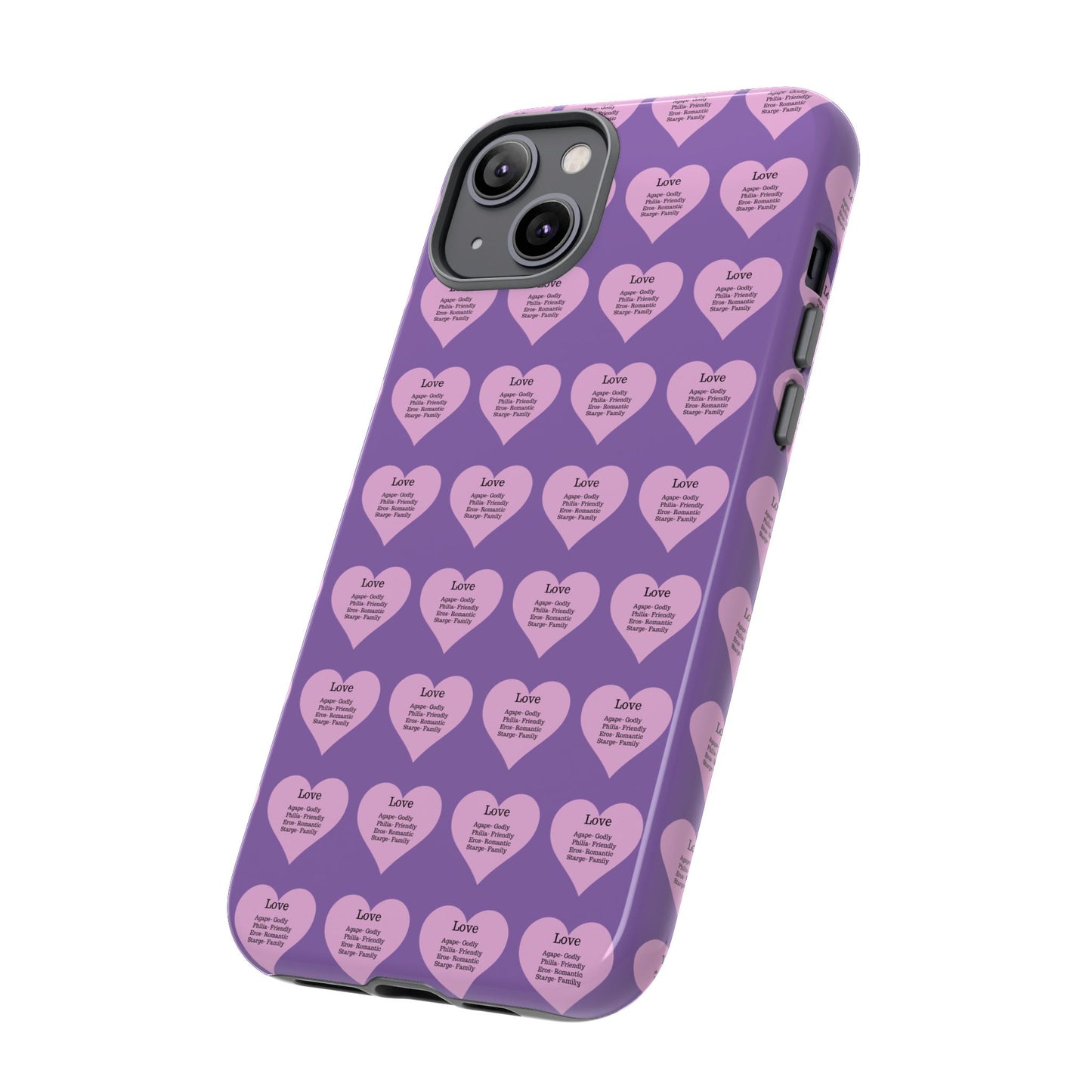 Hearts-A-Flutter Phone Case (iPhone, Google Pixel)(Light purple)