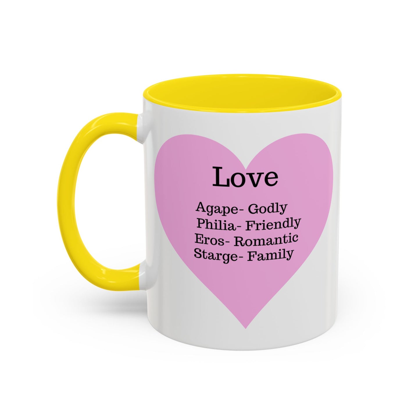 Charming Heart Accent Coffee Mug (White)