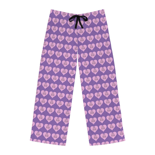 Men's All-Over Print Pajama Pants (Light Purple)