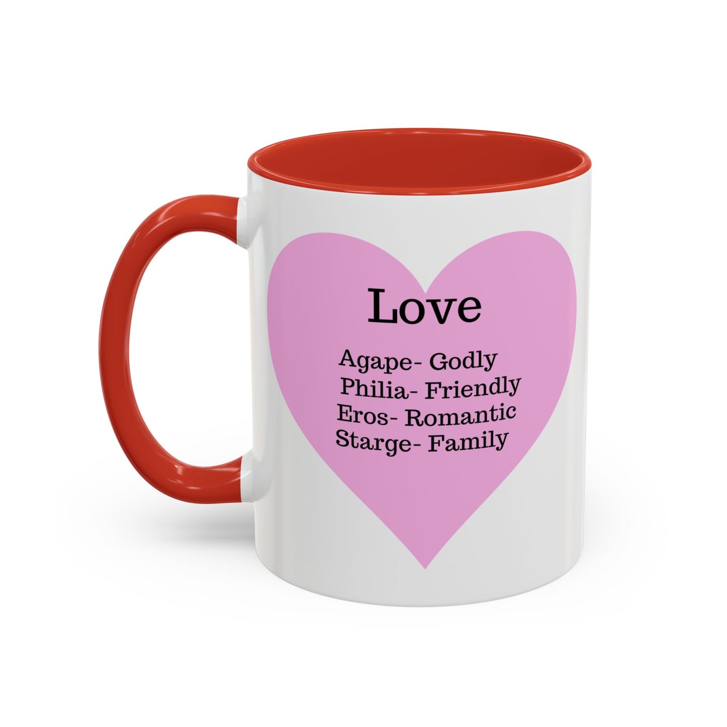 Charming Heart Accent Coffee Mug (White)
