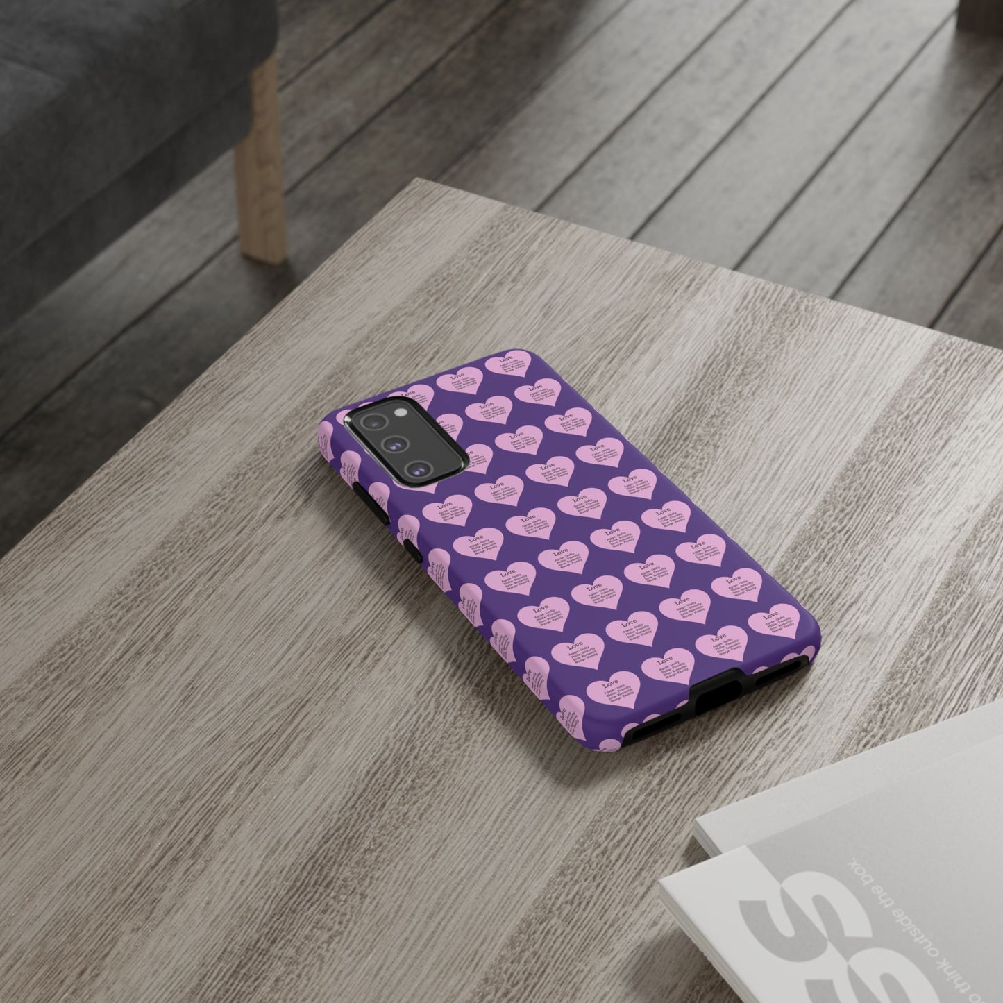 Hearts-A-Flutter Phone Case (Samsung)(Purple)