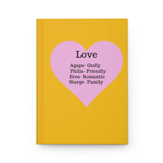 Charming Heart Hardcover Journal - Lined Pages (Yellow)