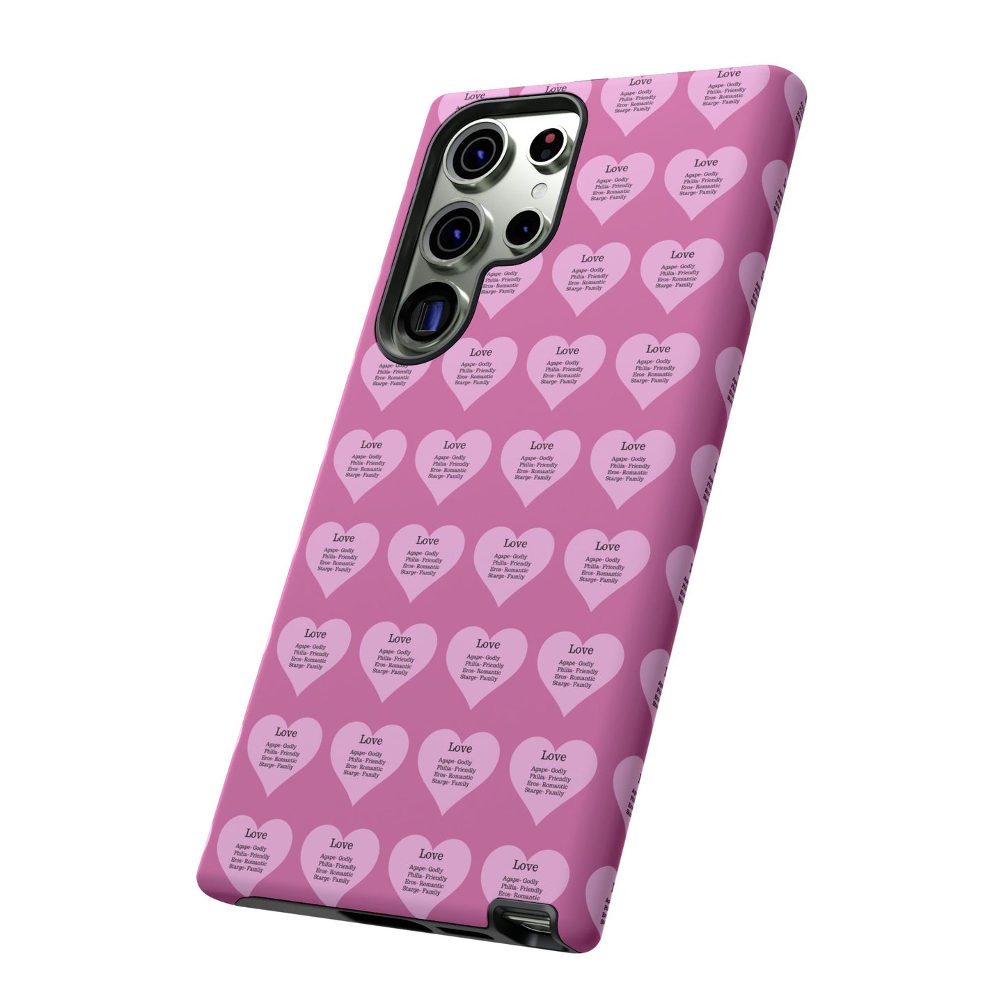 Hearts-A-Flutter Phone Case (Samsung)(Light pink)