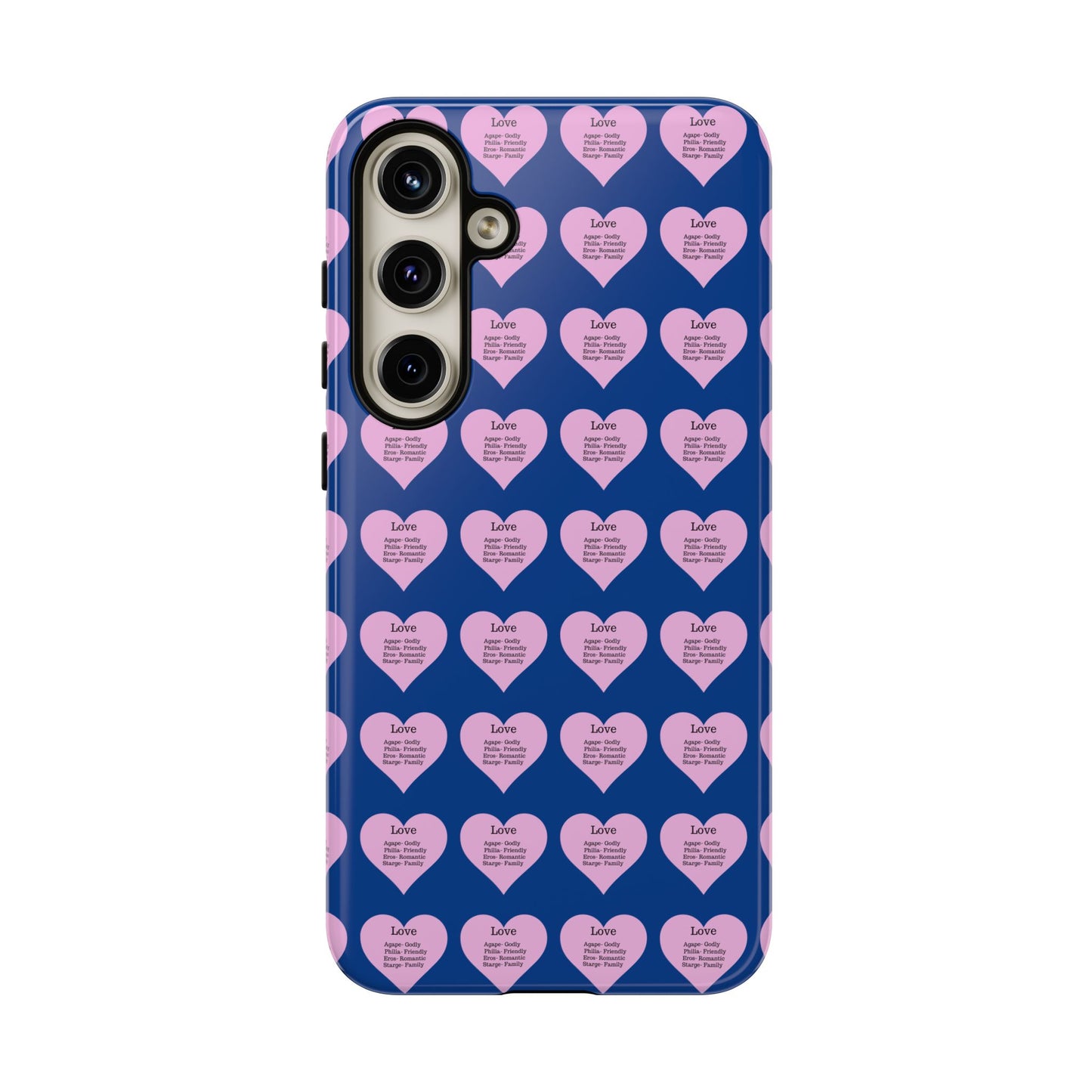 Hearts-A-Flutter Phone Case (Samsung)(Dark blue)