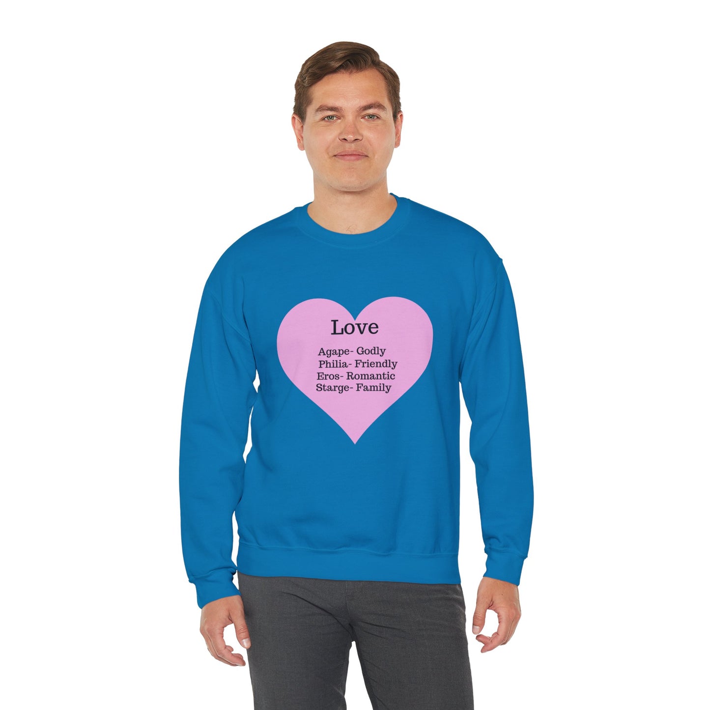 Types of Love Heart Unisex Sweatshirt