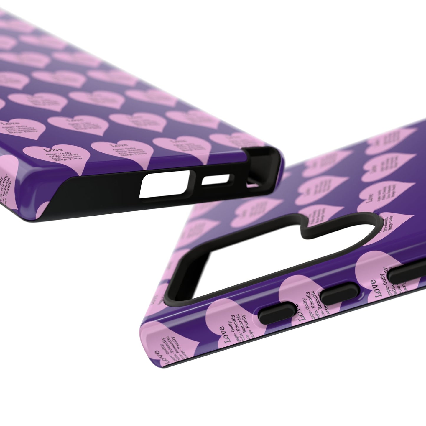 Hearts-A-Flutter Phone Case (Samsung)(Purple)