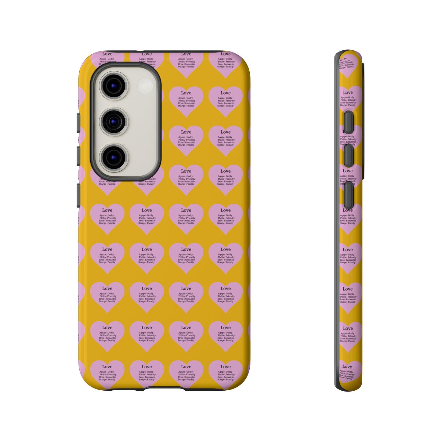 Hearts-A-Flutter Phone Case (Samsung)(Yellow)