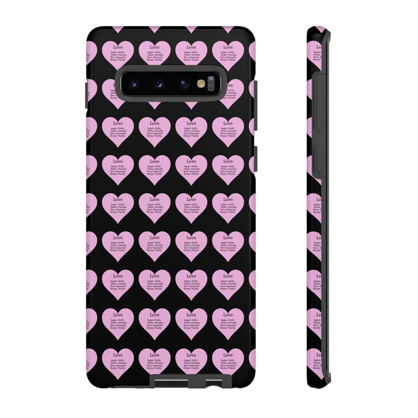 Hearts-A-Flutter Phone Case (Samsung)(Black)