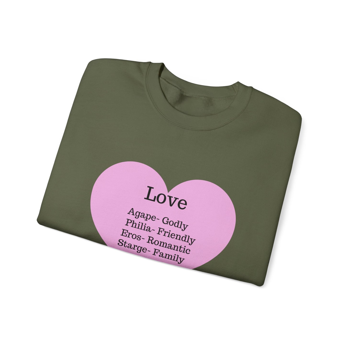 Types of Love Heart Unisex Sweatshirt