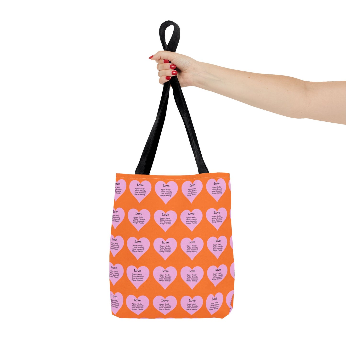 Pink Hearts Tote Bag (Crusta)