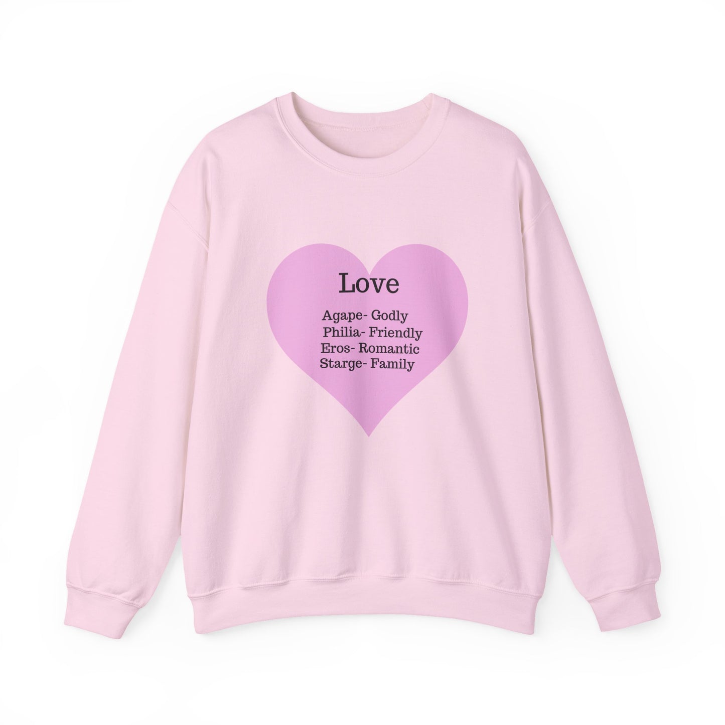 Types of Love Heart Unisex Sweatshirt