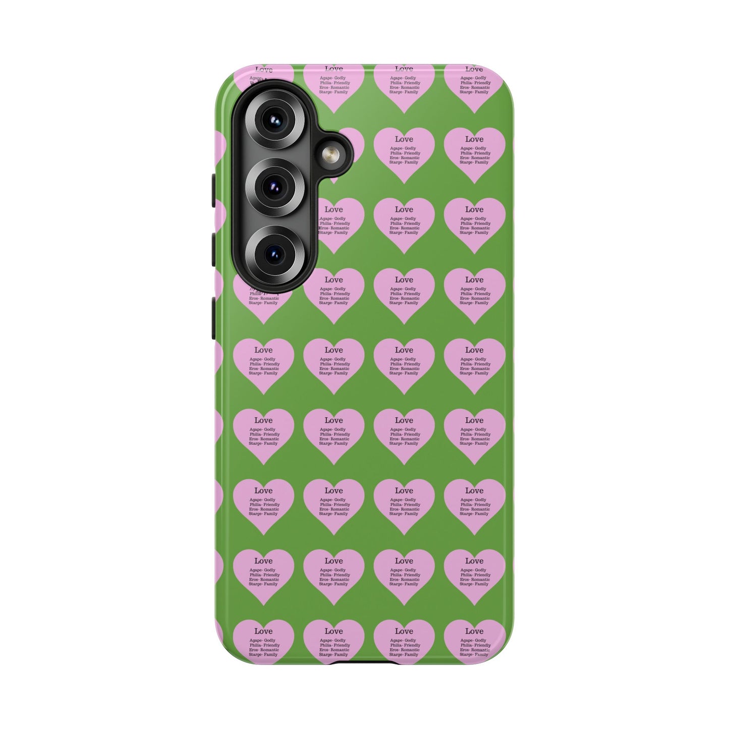 Hearts-A-Flutter Phone Case (Samsung)(Green)