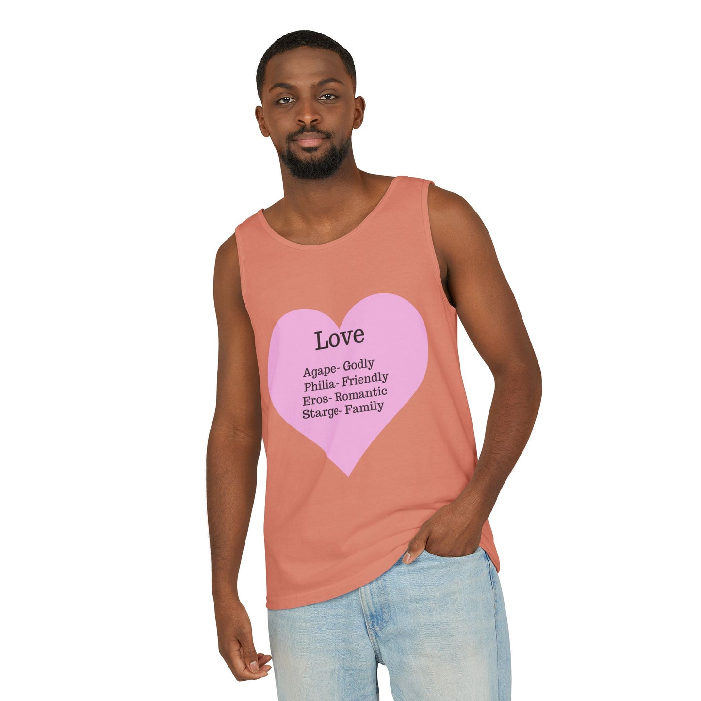 Unisex "Love" Definitions Garment-Dyed Tank Top