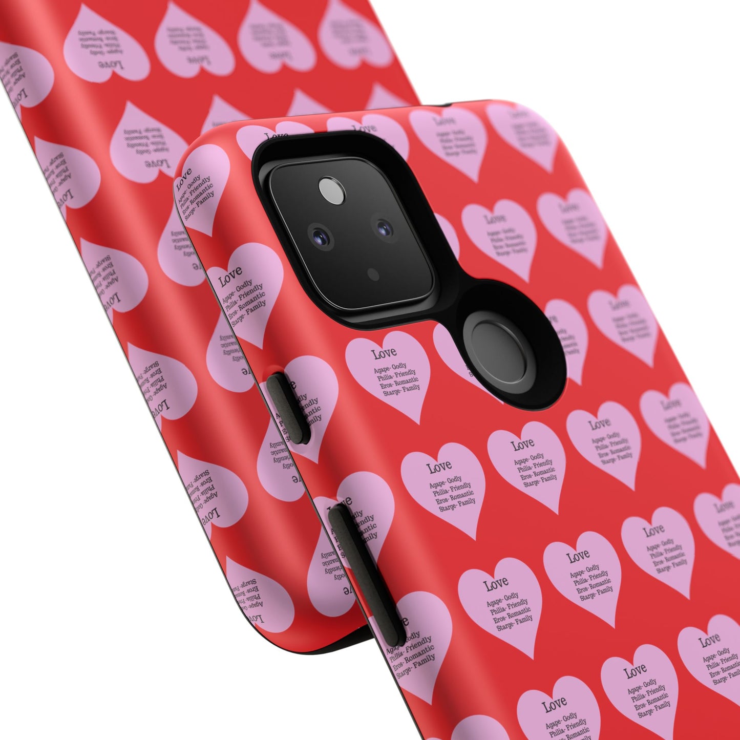 Hearts-A-Flutter Phone Case (iPhone, Google Pixel)(Red)