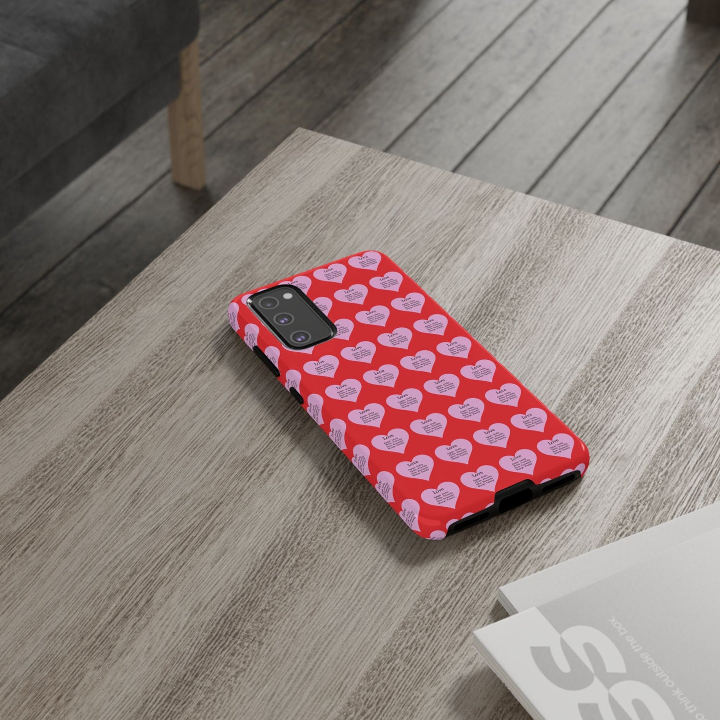 Hearts-A-Flutter Phone Case (Samsung)(Red)