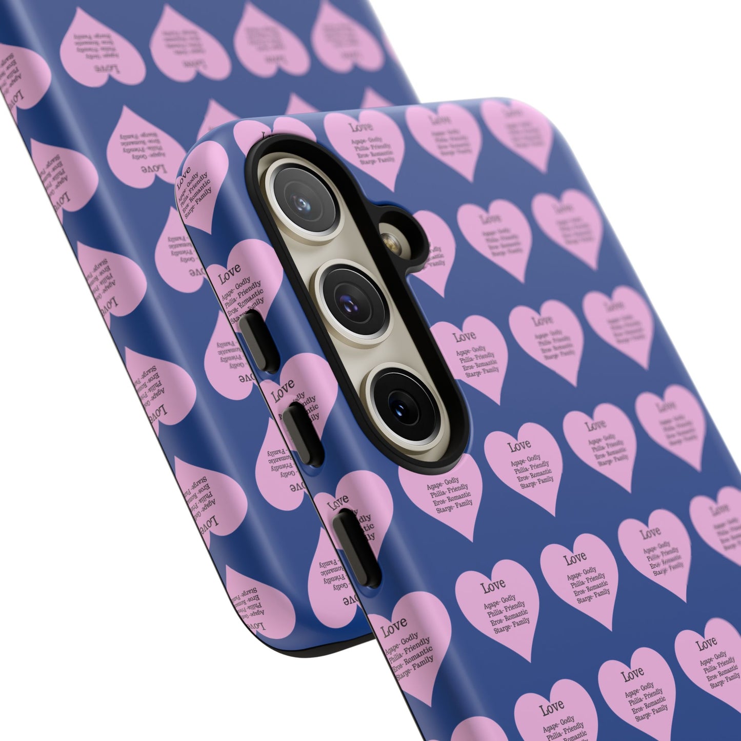 Hearts-A-Flutter Phone Case (Samsung)(Dark blue)