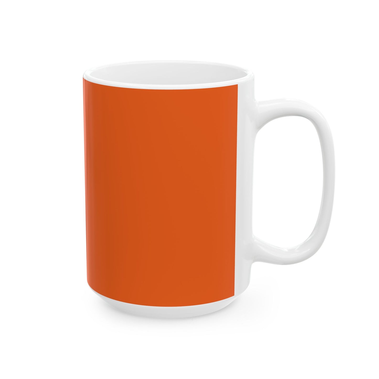 Charming Heart Ceramic Coffee Mug (Orange)