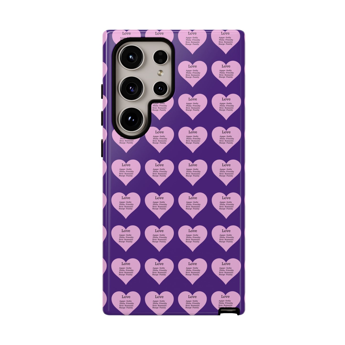 Hearts-A-Flutter Phone Case (Samsung)(Purple)