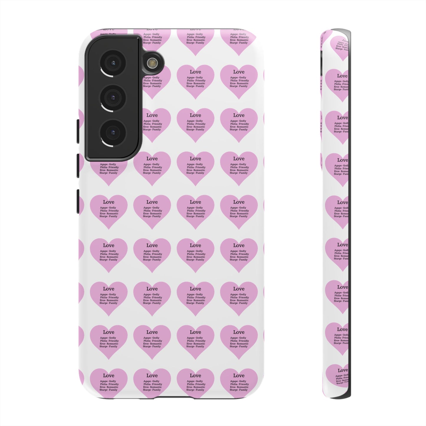 Hearts-A-Flutter Phone Case (Samsung)(White)