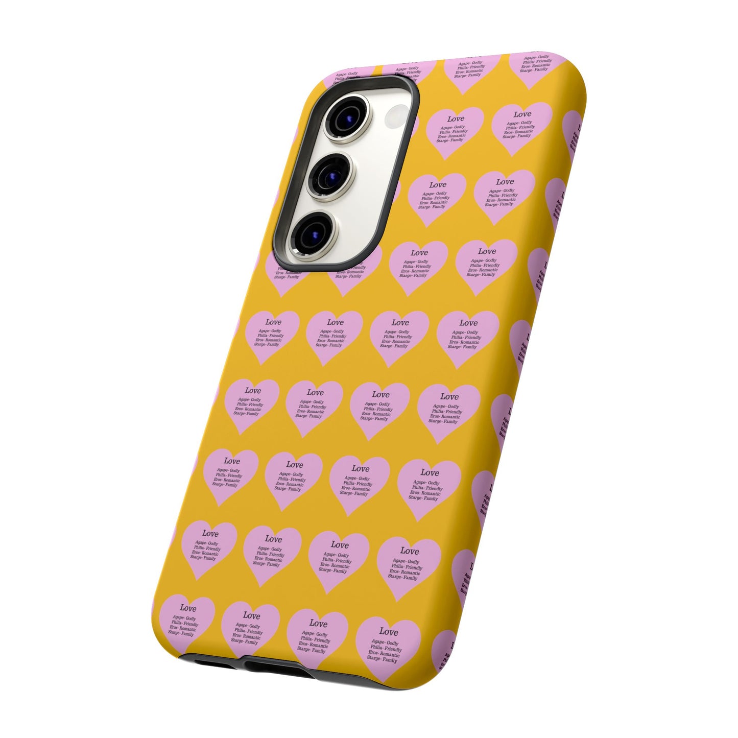 Hearts-A-Flutter Phone Case (Samsung)(Yellow)