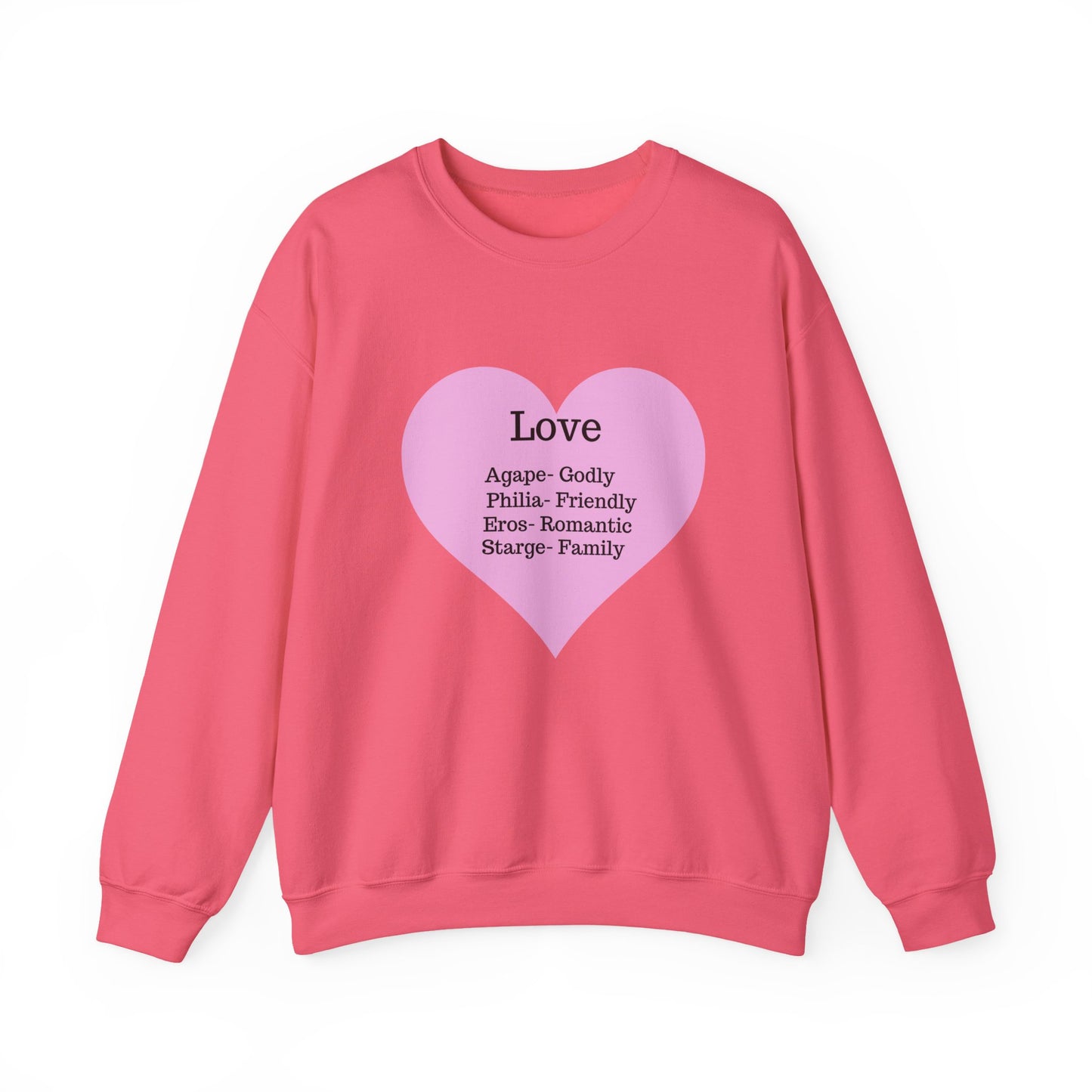 Types of Love Heart Unisex Sweatshirt