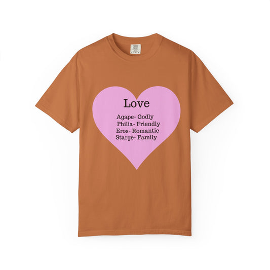 Love-Infused Unisex T-shirt: A Heartfelt Graphic Tee for All Occasions