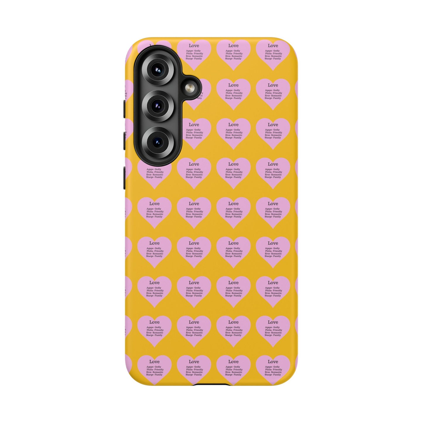 Hearts-A-Flutter Phone Case (Samsung)(Yellow)