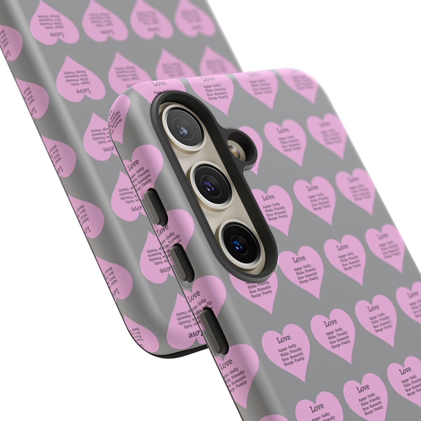 Hearts-A-Flutter Phone Case (Samsung)(Grey)