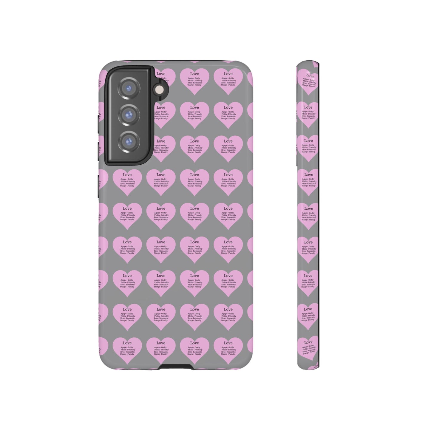 Hearts-A-Flutter Phone Case (Samsung)(Grey)