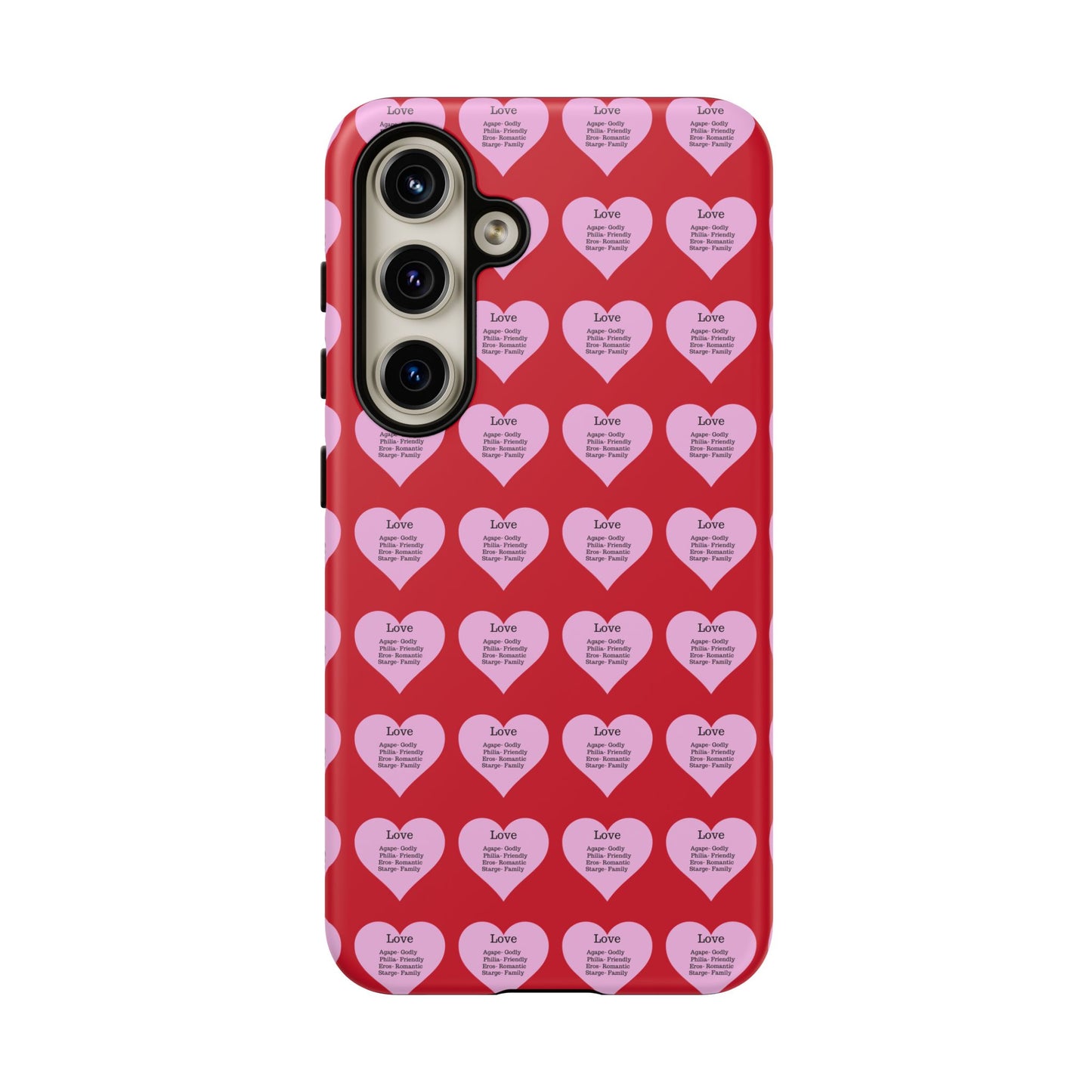 Hearts-A-Flutter Phone Case (Samsung)(Dark red)