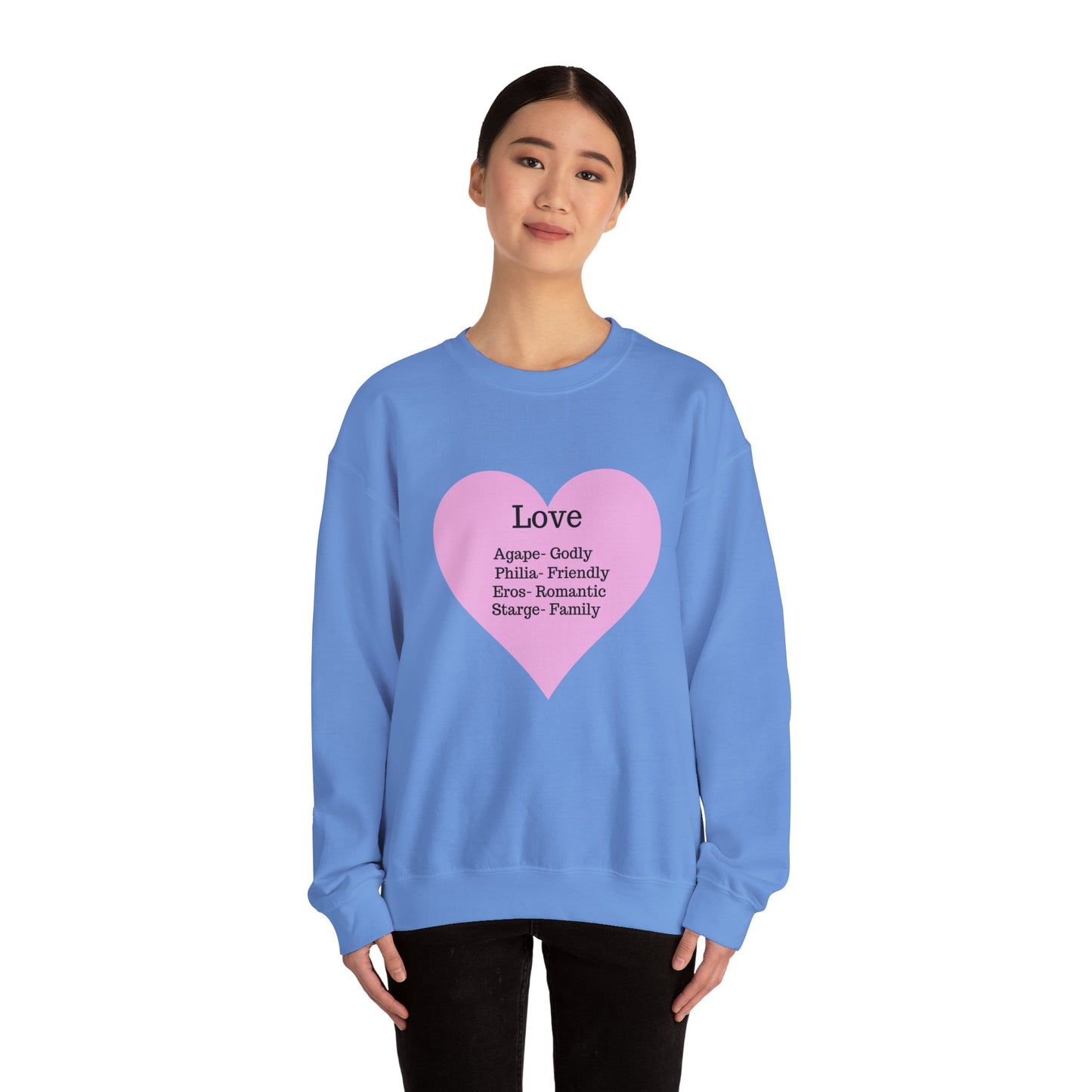 Types of Love Heart Unisex Sweatshirt