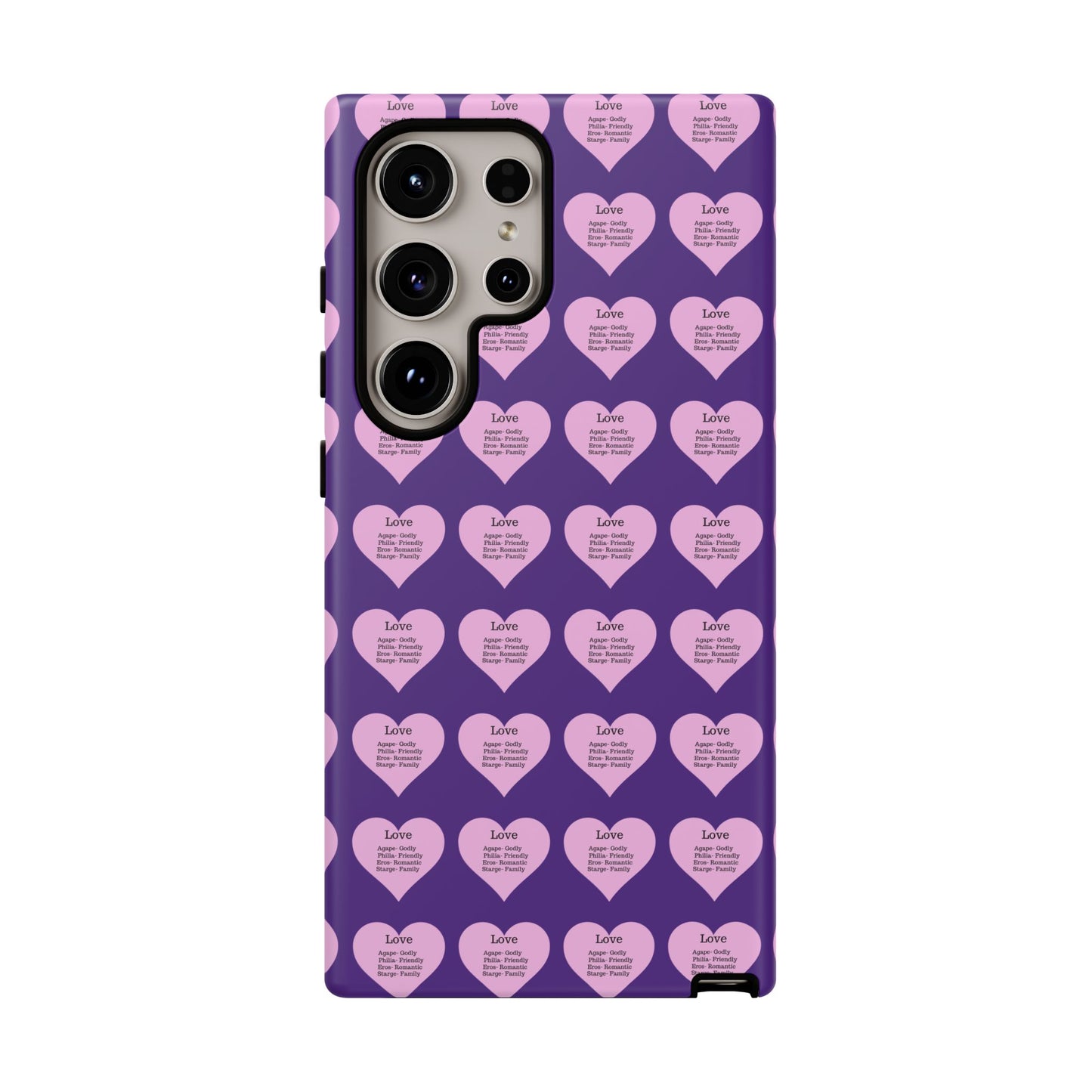 Hearts-A-Flutter Phone Case (Samsung)(Purple)