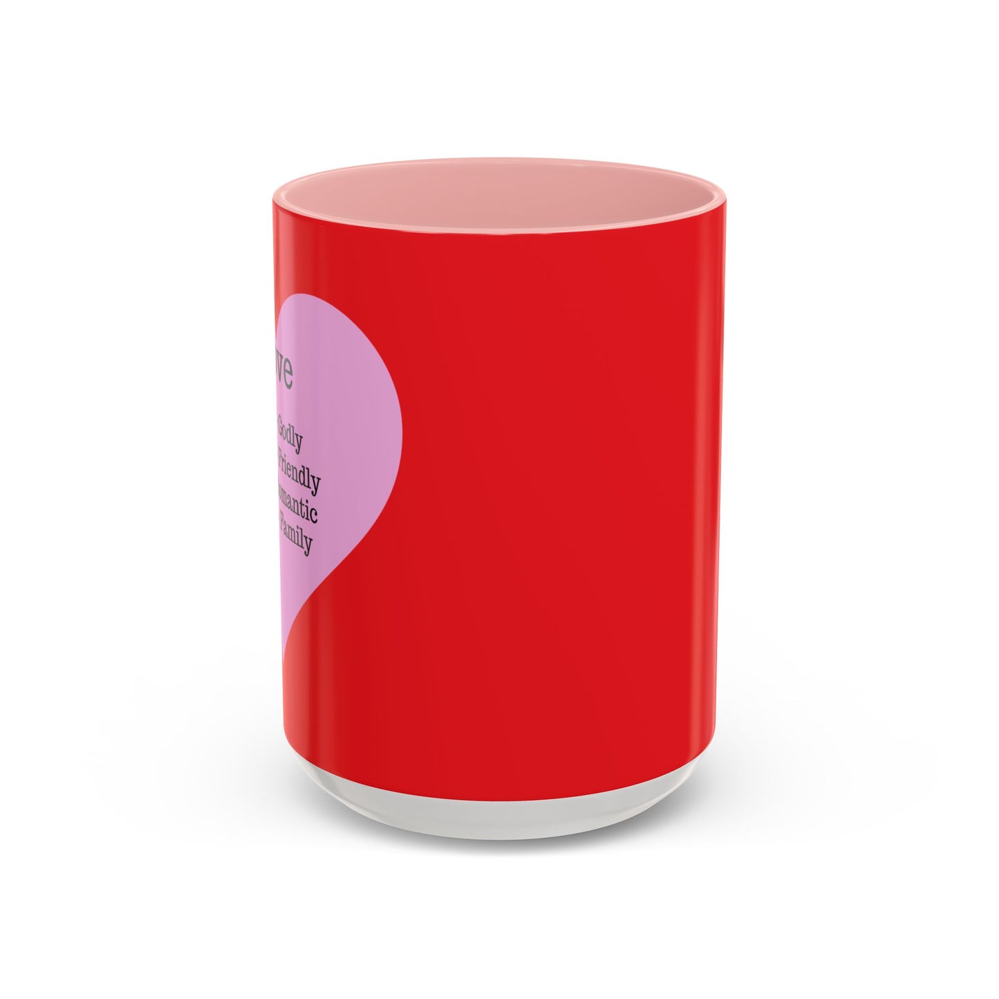 Charming Heart Accent Coffee Mug (Red)