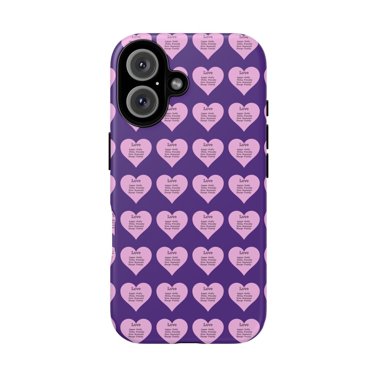 Hearts-A-Flutter Phone Case (iPhone, Google Pixel)(Purple)