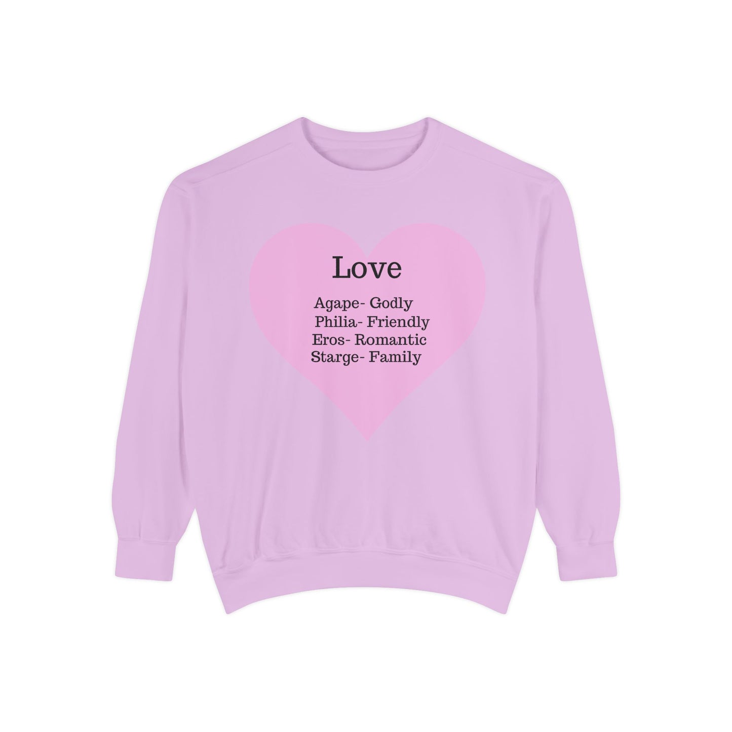 Garment-Dyed Love Sweatshirt | Ultra-Soft Comfort Colors® Unisex Pullover
