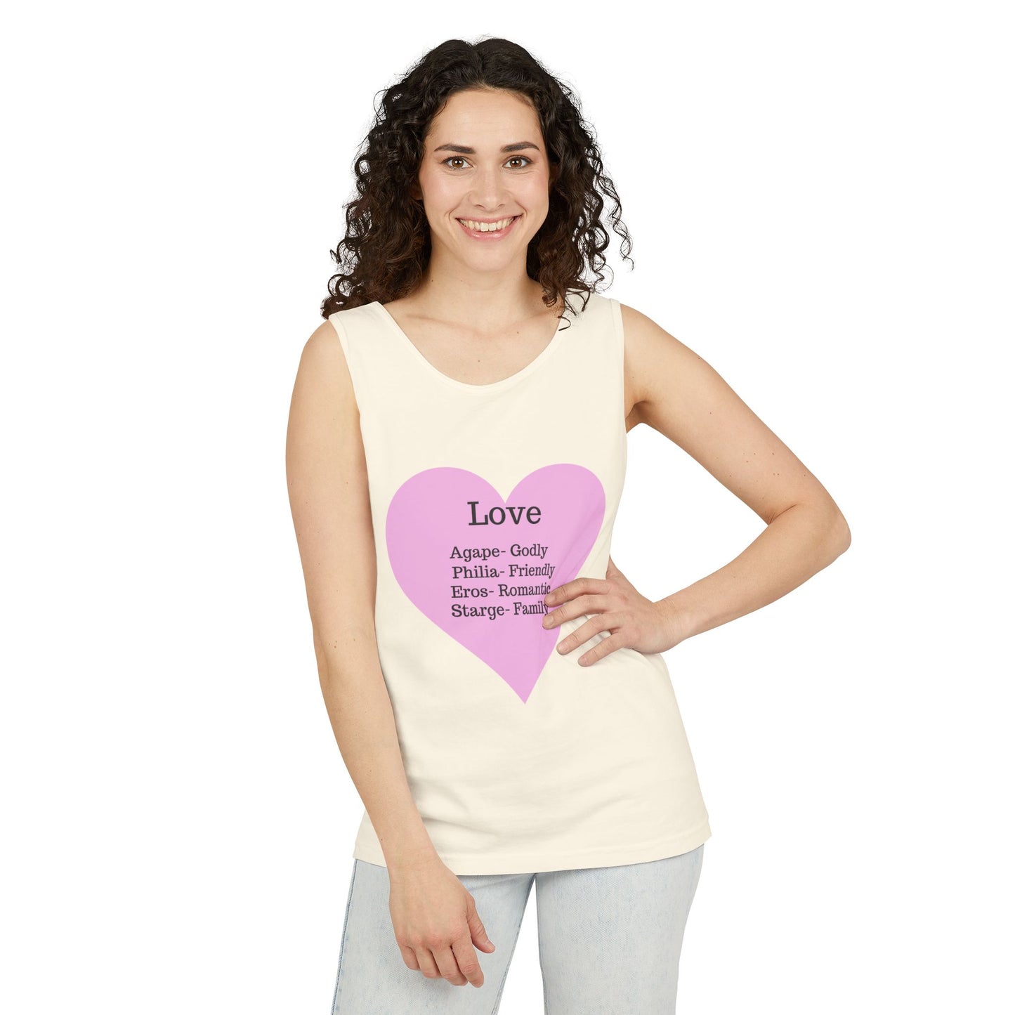 Unisex "Love" Definitions Garment-Dyed Tank Top