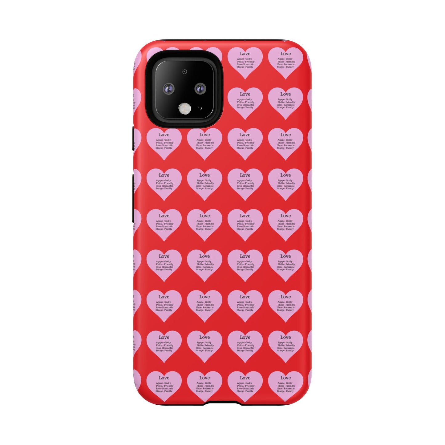 Hearts-A-Flutter Phone Case (iPhone, Google Pixel)(Red)