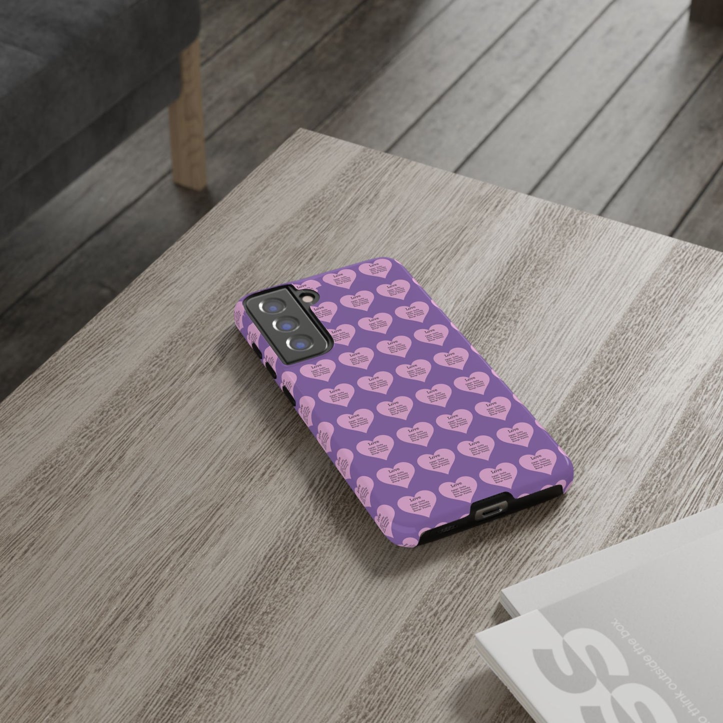 Hearts-A-Flutter Phone Case (Samsung)(Light purple)