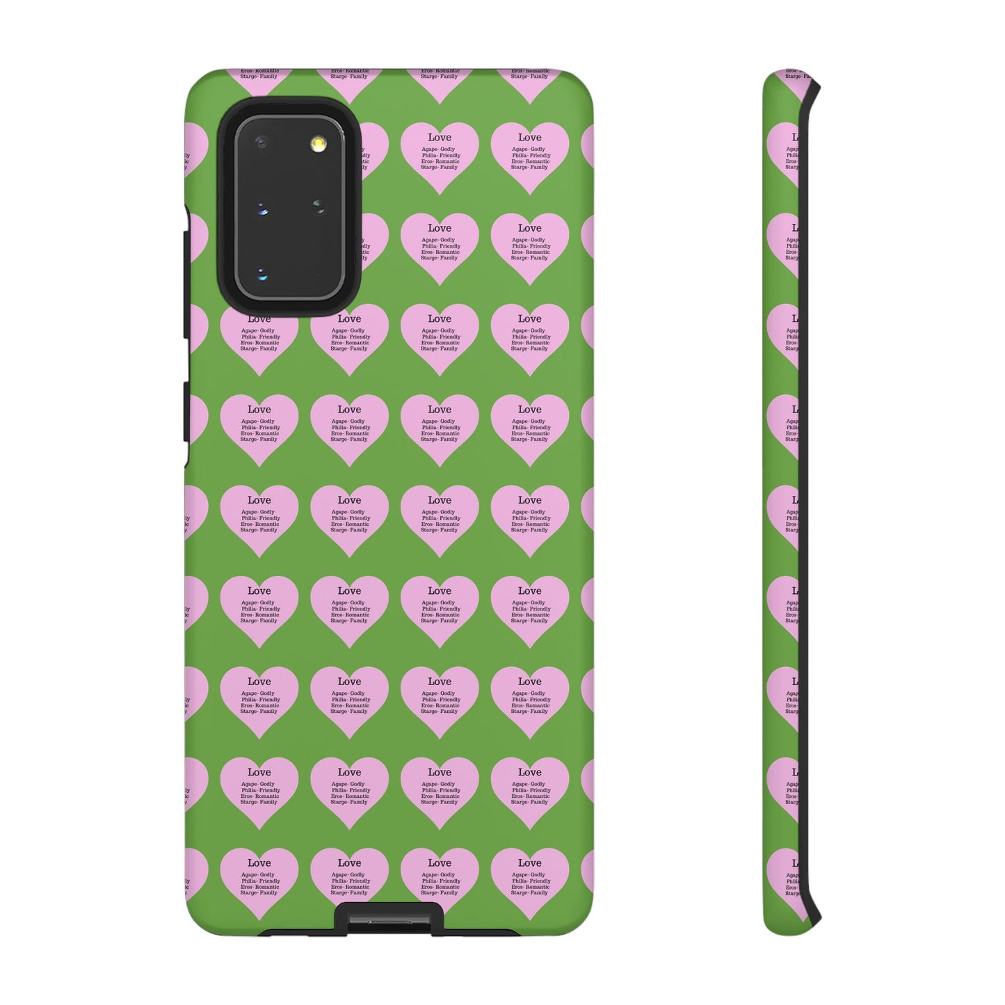Hearts-A-Flutter Phone Case (Samsung)(Green)