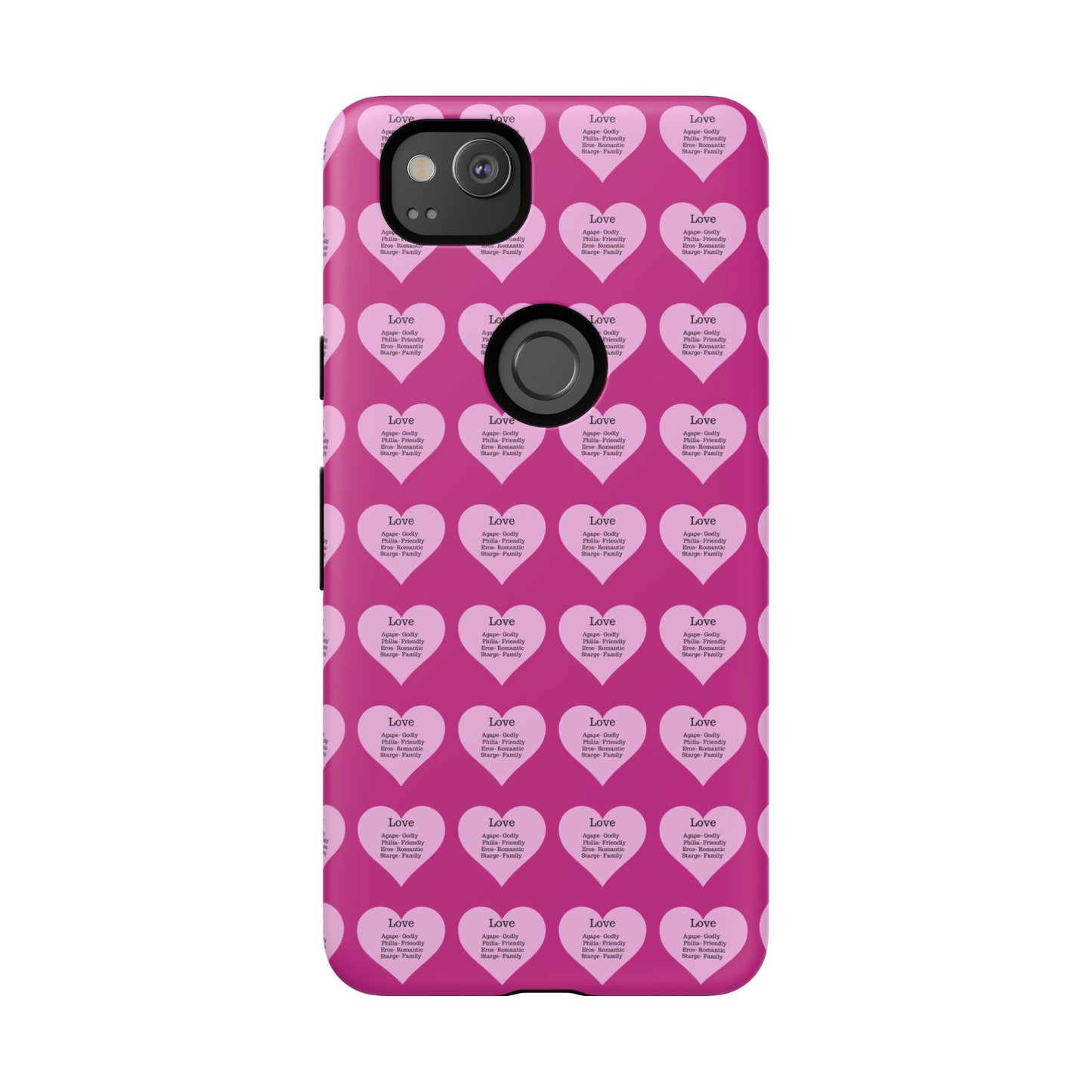 Hearts-A-Flutter Phone Case (iPhone, Google Pixel)(Pink)