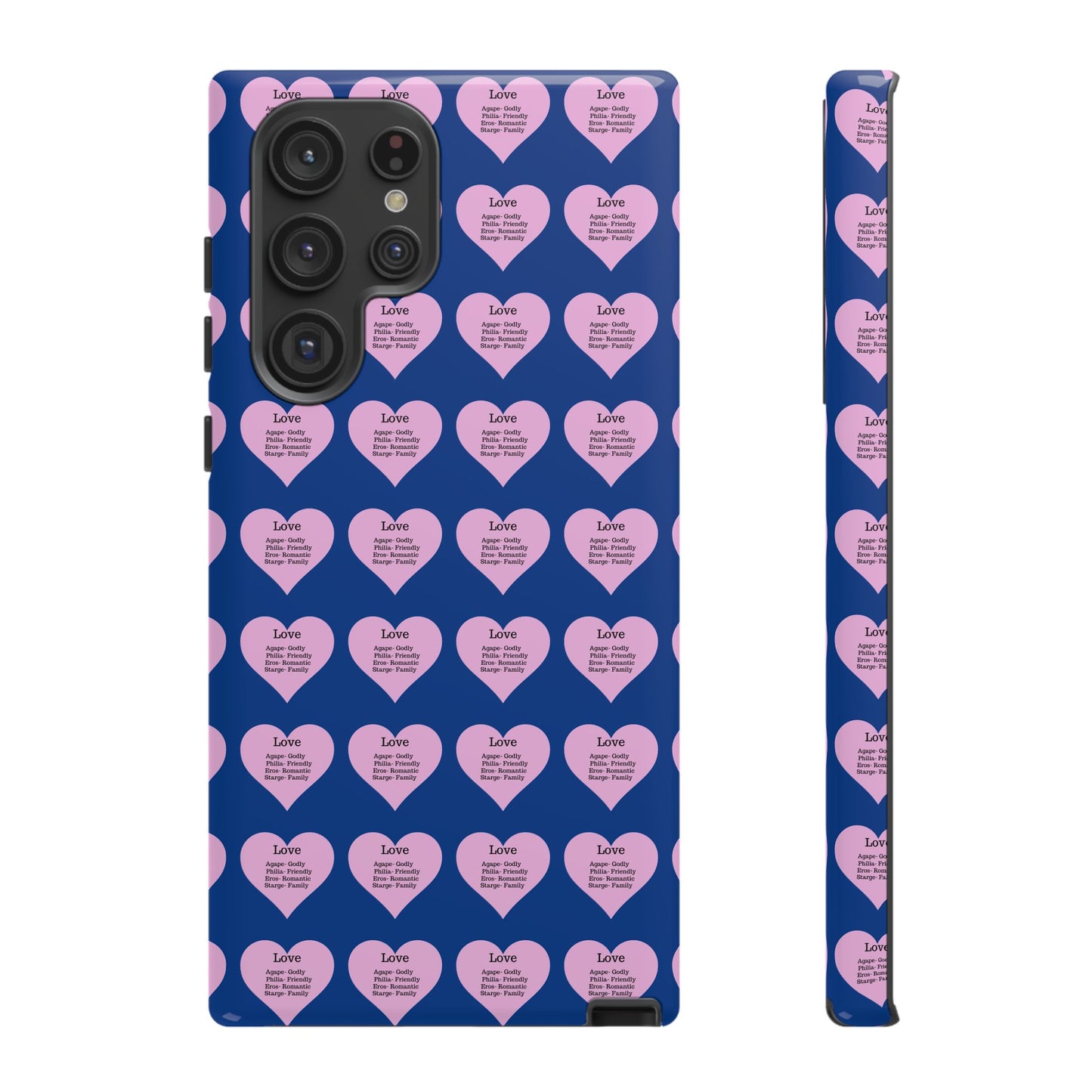 Hearts-A-Flutter Phone Case (Samsung)(Dark blue)